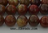 CAG9392 15.5 inches 8mm round red moss agate beads wholesale