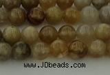 CAG9401 15.5 inches 6mm round ocean fossil agate beads wholesale