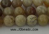 CAG9402 15.5 inches 8mm round ocean fossil agate beads wholesale