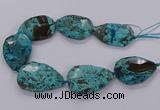 CAG9530 15.5 inches 35*50mm - 38*52mm freeform ocean agate beads