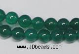 CAG954 15.5 inches 8mm round green agate gemstone beads wholesale