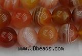 CAG9563 15.5 inches 10mm round red botswana agate gemstone beads