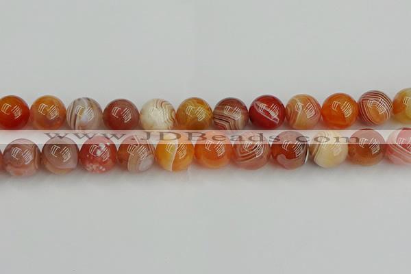 CAG9565 15.5 inches 14mm round red botswana agate gemstone beads