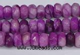 CAG9572 15.5 inches 4*6mm faceted rondelle crazy lace agate beads