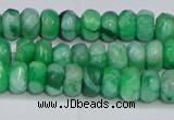 CAG9579 15.5 inches 4*6mm faceted rondelle crazy lace agate beads