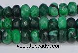 CAG9595 15.5 inches 5*8mm faceted rondelle crazy lace agate beads