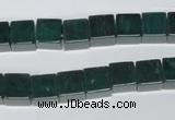 CAG961 15.5 inches 8*8mm cube green agate gemstone beads wholesale