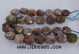 CAG9617 15.5 inches 15*25mm - 18*28mm faceted nuggets ocean agate beads