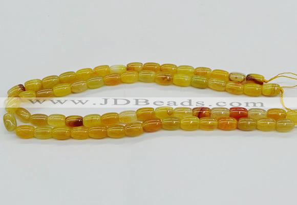 CAG9621 15.5 inches 8*12mm drum dragon veins agate beads wholesale