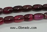 CAG9623 15.5 inches 8*12mm drum dragon veins agate beads wholesale