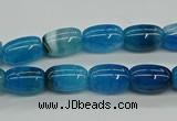 CAG9624 15.5 inches 8*12mm drum dragon veins agate beads wholesale