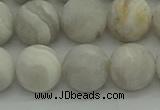 CAG9704 15.5 inches 12mm round matte grey agate beads wholesale