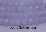 CAG9728 15.5 inches 4mm faceted round blue lace agate beads