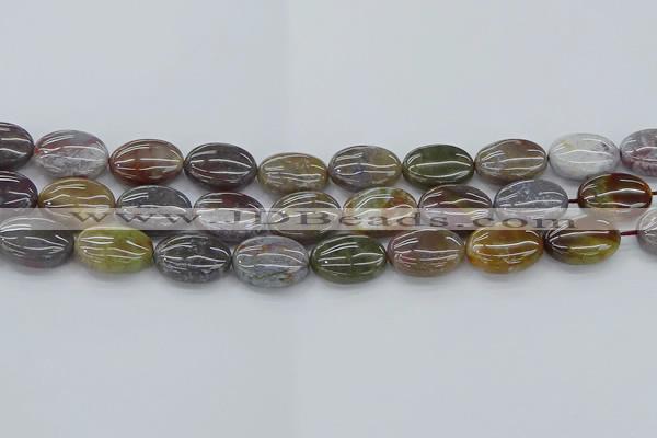 CAG9742 15.5 inches 13*18mm oval Indian agate beads wholesale