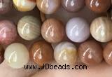 CAG9805 15.5 inches 6mm round wood agate beads wholesale