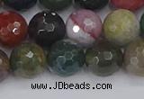 CAG9833 15.5 inches 10mm faceted round Indian agate beads