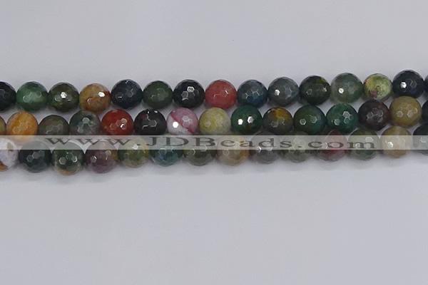 CAG9834 15.5 inches 12mm faceted round Indian agate beads