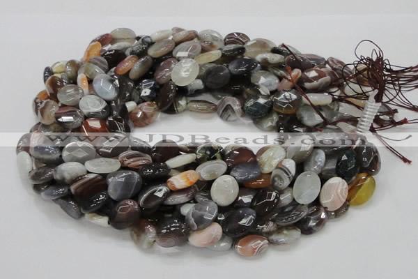 CAG985 15.5 inches 13*18mm faceted oval botswana agate beads