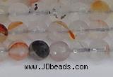 CAG9890 15.5 inches 6mm faceted round dendritic agate beads