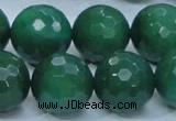 CAJ08 15.5 inches 20mm faceted round green aventurine jade beads