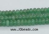 CAJ10 15.5 inches 4*6mm rondelle green aventurine jade beads