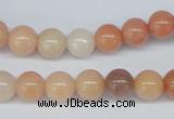 CAJ103 15.5 inches 8mm round red aventurine jade beads wholesale