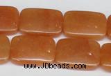 CAJ159 15.5 inches 18*25mm rectangle red aventurine jade beads