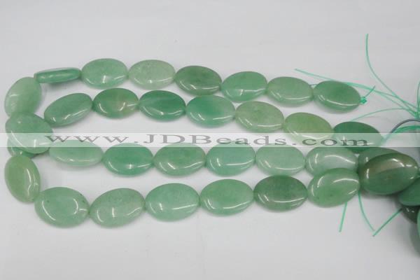 CAJ304 15.5 inches 18*25mm oval green aventurine jade beads