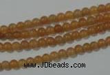 CAJ350 15.5 inches 4mm round red aventurine beads wholesale