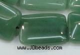 CAJ54 15.5 inches 22*30mm rectangle green aventurine jade beads wholesale