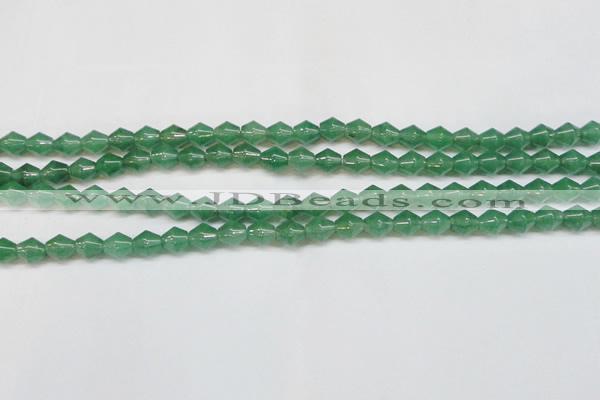 CAJ655 15.5 inches 8*8mm bicone green aventurine beads