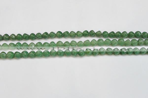 CAJ669 15.5 inches 7*7mm cube green aventurine beads