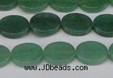 CAJ678 15.5 inches 10*14mm oval green aventurine beads