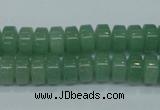 CAJ68 15.5 inches 5*10mm tyre green aventurine beads wholesale