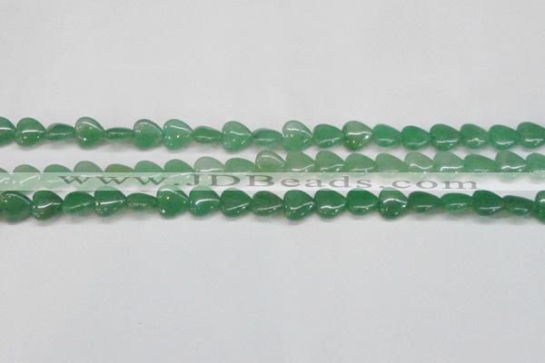 CAJ685 15.5 inches 12*12mm heart green aventurine beads