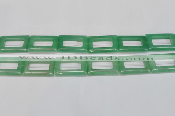 CAJ690 15.5 inches 25*35mm rectangle green aventurine beads