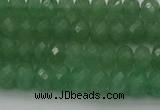 CAJ702 15.5 inches 5*8mm faceted rondelle green aventurine beads