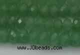 CAJ703 15.5 inches 6*10mm faceted rondelle green aventurine beads