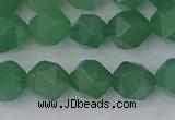 CAJ732 15.5 inches 8mm faceted nuggets green aventurine beads