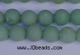 CAJ803 15.5 inches 10mm round matte green aventurine beads wholesale