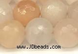 CAJ822 15 inches 10mm faceted round pink aventurine beads