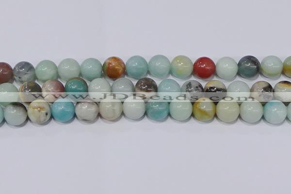 CAM05 round mixed color 12mm natural amazonite beads Wholesale