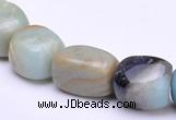 CAM09 13*16mm pebble natural amazonite gemstone beads Wholesale