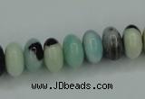 CAM101 15.5 inches 6*12mm rondelle amazonite gemstone beads