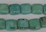 CAM1027 15.5 inches 14*14mm square natural Russian amazonite beads