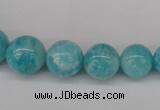 CAM1051 15.5 inches 6mm - 14mm round peru amazonite beads