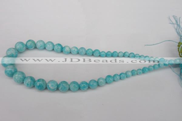 CAM1051 15.5 inches 6mm - 14mm round peru amazonite beads