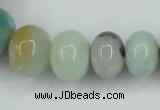 CAM106 15.5 inches multi-size rondelle amazonite gemstone beads