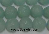 CAM1124 15.5 inches 12mm carved round amazonite beads wholesale