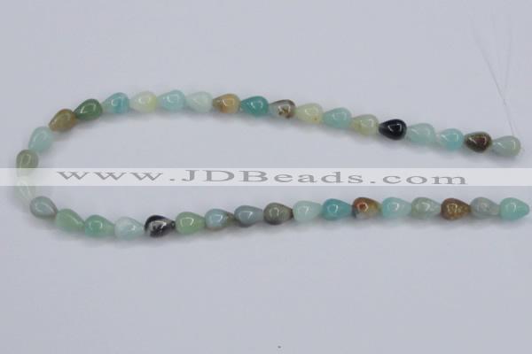 CAM113 15.5 inches 8*10mm teardrop amazonite gemstone beads